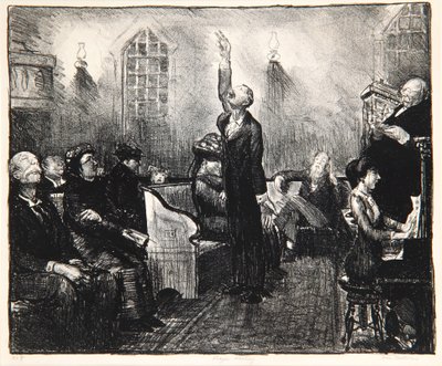 Prayer Meeting, 1916 by George Wesley Bellows